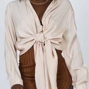 BENORA TIE FRONT SHIRT